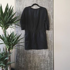 100% Silk, Boxy 1/2 Sleeve Dress